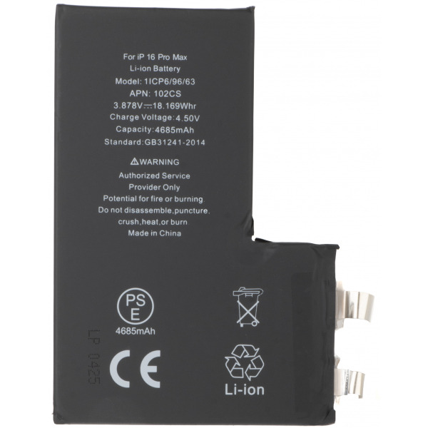 Acumulator Apple iPhone 16 Pro Max, fara Banda Flex BMS