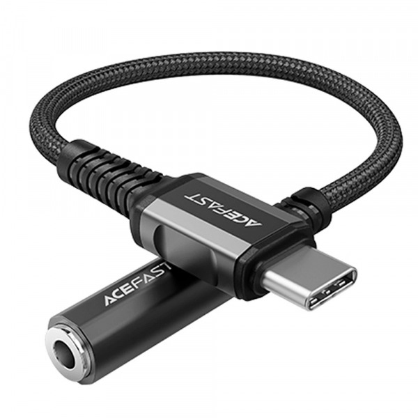 Adaptor Audio USB-C - 3.5mm Acefast C1-07, Negru
