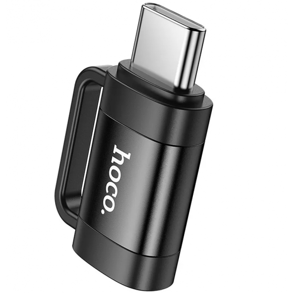 Adaptor Date si Incarcare Lightning - USB-C HOCO UA31E, Negru