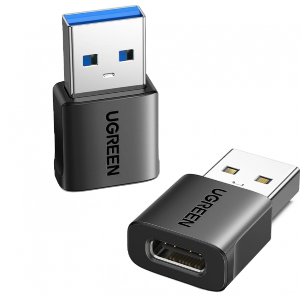 Adaptor Date si Incarcare USB-C - USB-A UGREEN US701 (45275), Set 2 bucati, Negru