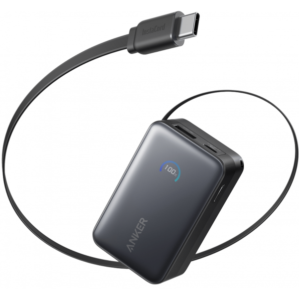 Baterie Externa Anker Nano, 10000mAh, 45W, QC + PD, 1 x USB-A - 1 x USB-C, Neagra A1638H11