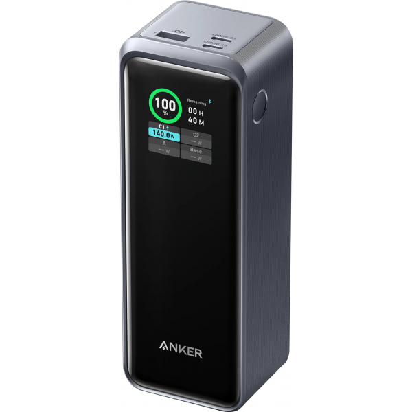 Baterie Externa Anker Prime, 27650mAh, 250W, QC + PD, 1 x USB-A - 2 x USB-C, Neagra A1340012