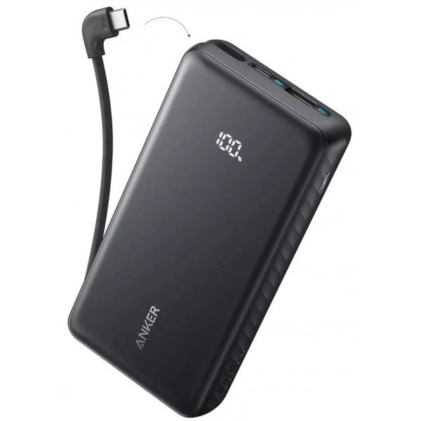 Baterie Externa Anker Zolo, 20000mAh, 22.5W, QC + PD, 1 x USB-A - 2 x USB-C, Neagra A110EH11