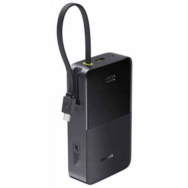 Baterie Externa Baseus EnerFill Bipow2 Pro, 20000mAh, 22.5W, QC + PD, 1 x USB-A - 2 x USB-C, Neagra E0027701