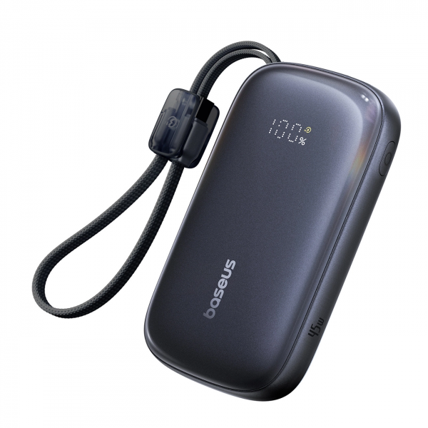 Baterie Externa Baseus EnerFill FC21 QPow 3 Ultra, 20000mAh, 45W, QC + PD, 1 x USB-A - 1 x USB-C, Neagra E0027P00