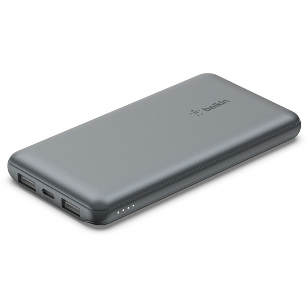 Baterie Externa Belkin BoostCharge, 10000mAh, 15W, 1 x USB-C - 2 x USB-A, Gri BPB011btGY
