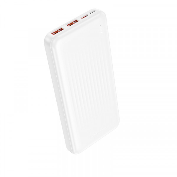 Baterie Externa Borofone BJ80A Clever, 10000mAh, 22.5W, QC + PD, 1 x USB-C - 2 x USB-A, Alba