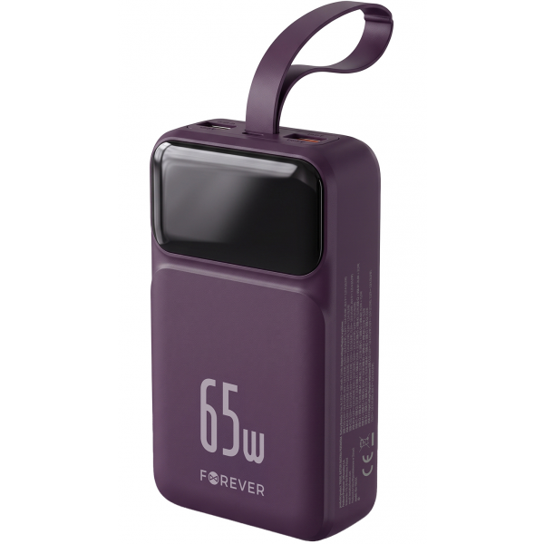 Baterie Externa Forever Vibe-TB65, 20000mAh, 65W, QC + PD, 2 x USB-A - 2 x USB-C, Visinie