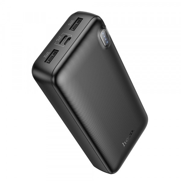Baterie Externa HOCO J128A, 20000mAh, 10W, 2 x USB-A, Neagra