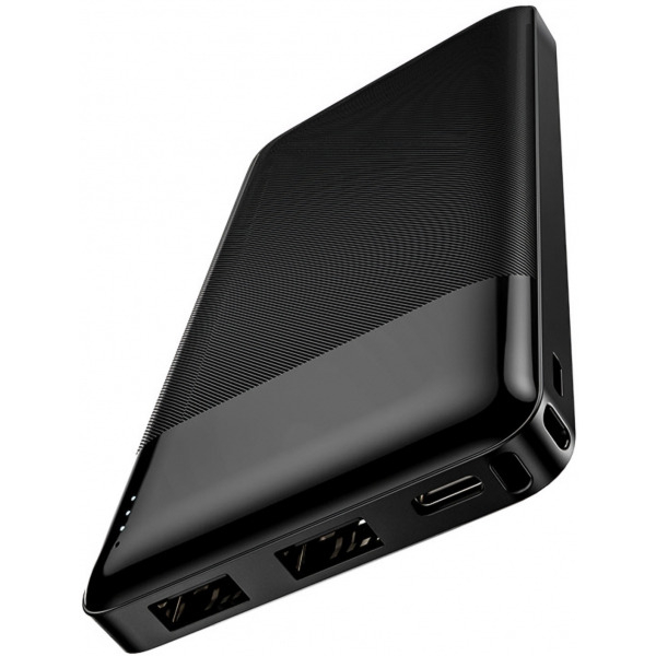 Baterie Externa HOCO J72, 10000mAh, 10W, 2 x USB-A, Neagra