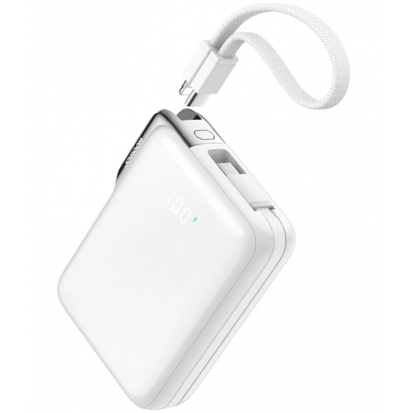 Baterie Externa Joyroom JR-PBF27 Pro, 10000mAh, 30W, QC + PD, 1 x Lightning - 2 x USB-C, Alba