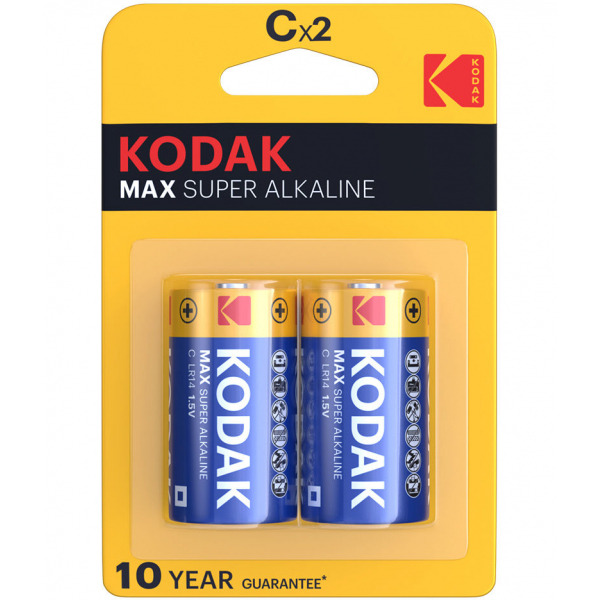 Baterie Kodak Max Super, LR14, Set 2 bucati
