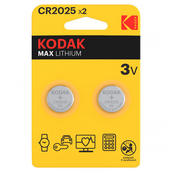 Baterie Kodak Max, CR2025, Set 2 bucati