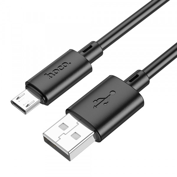 Cablu Date si Incarcare USB-A - microUSB HOCO X88, 18W, 1m, Negru
