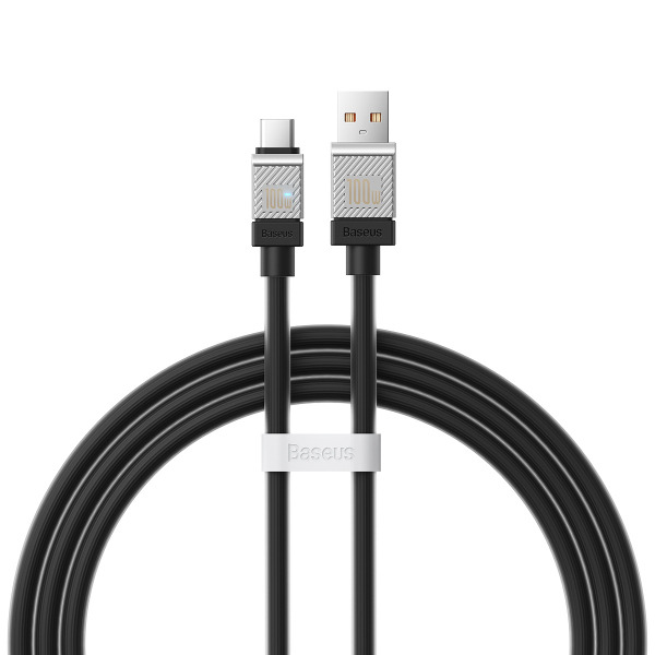 Cablu Date si Incarcare USB-A - USB-C Baseus CoolPlay, 100W, 1m, Negru CAKW000601