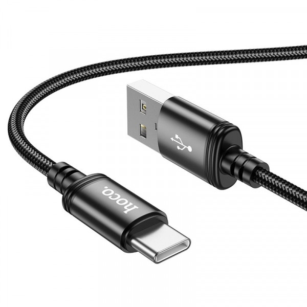 Cablu Date si Incarcare USB-A - USB-C HOCO X89, 18W, 1m, Negru