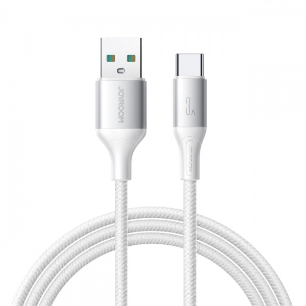 Cablu Date si Incarcare USB-A - USB-C Joyroom S-A28 Flash, 30W, 2m, Alb