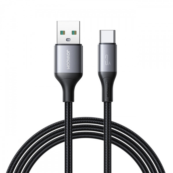 Cablu Date si Incarcare USB-A - USB-C Joyroom S-A28 Flash, 30W, 2m, Negru
