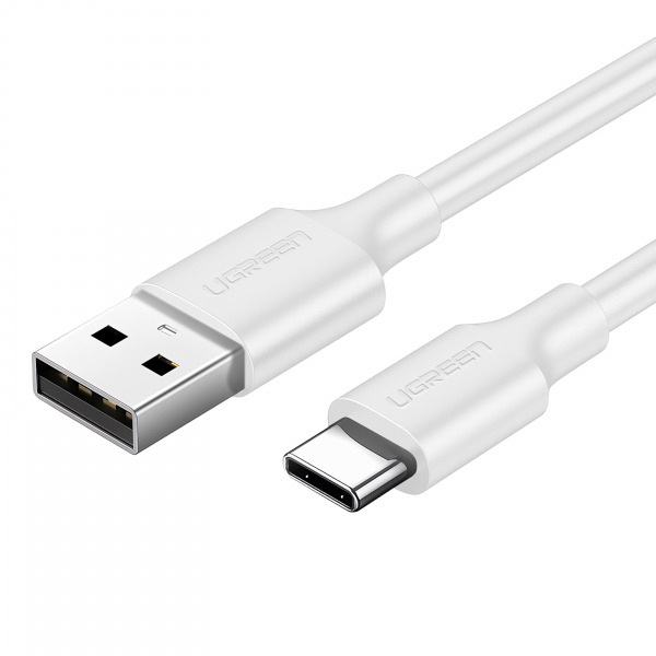 Cablu Date si Incarcare USB-A - USB-C UGREEN US287, 18W, 2m, Alb