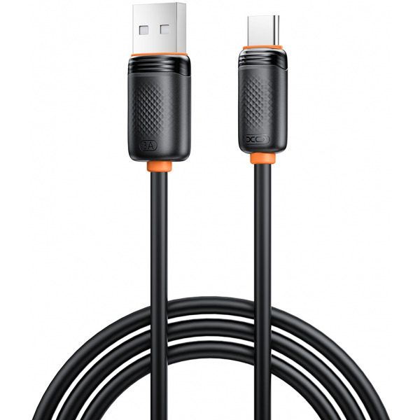 Cablu Date si Incarcare USB-A - USB-C XO Design NB302, 18W, 1m, Negru