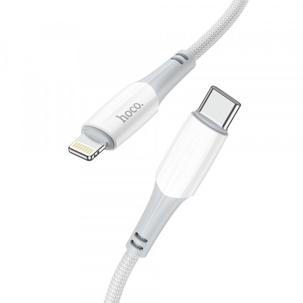 Cablu Date si Incarcare USB-C - Lightning HOCO X70, 20W, 1m, Alb