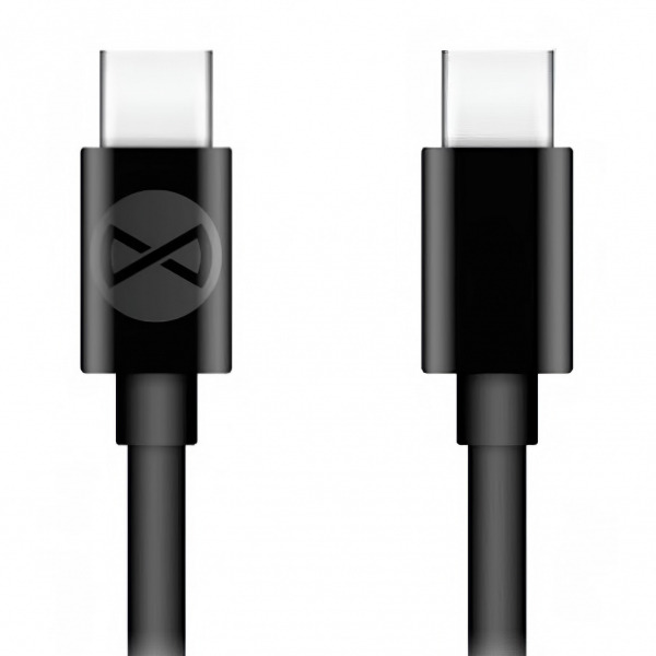Cablu Date si Incarcare USB-C - USB-C Forever, 60W, 1m, Negru