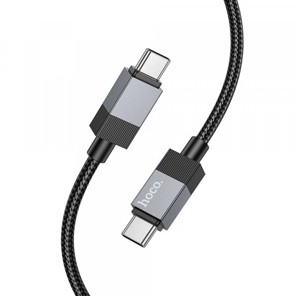 Cablu Date si Incarcare USB-C - USB-C HOCO X110, 60W, 1m, Negru