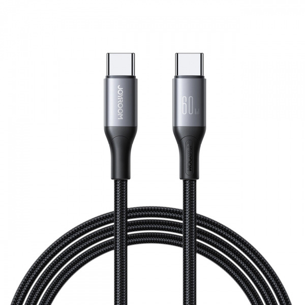 Cablu Date si Incarcare USB-C - USB-C Joyroom S-A28 Flash, 60W, 1m, Negru
