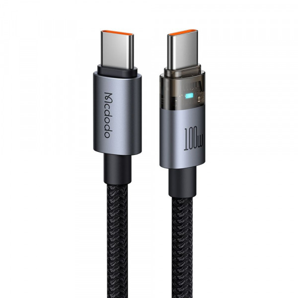 Cablu Date si Incarcare USB-C - USB-C McDodo CA-5580, 100W, 1.2m, Negru