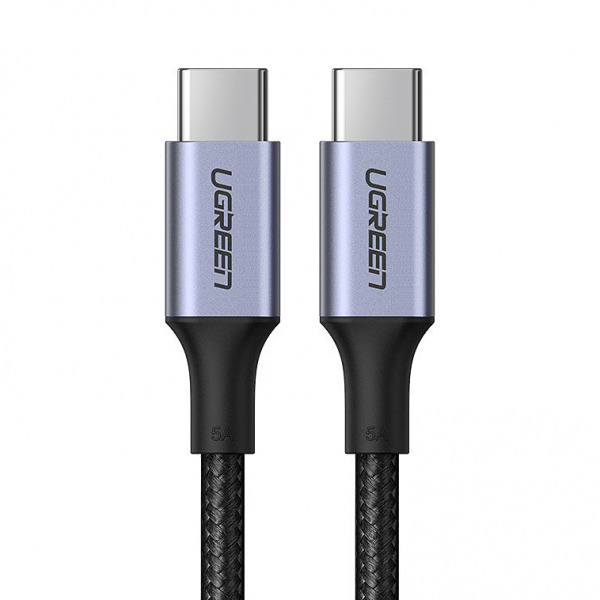 Cablu Date si Incarcare USB-C - USB-C UGREEN US316, 100W, 2m, Gri
