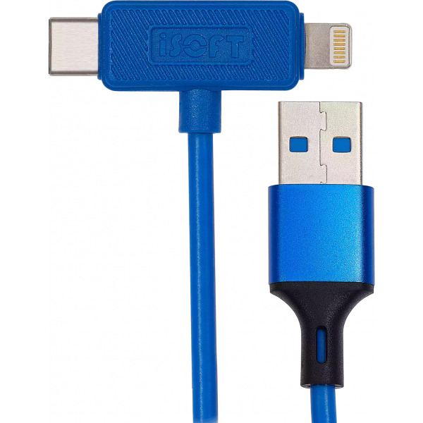 Cablu Lightning / USB-C iSOFT IS-006 Easy Restore Mode pentru Apple iPhone Series