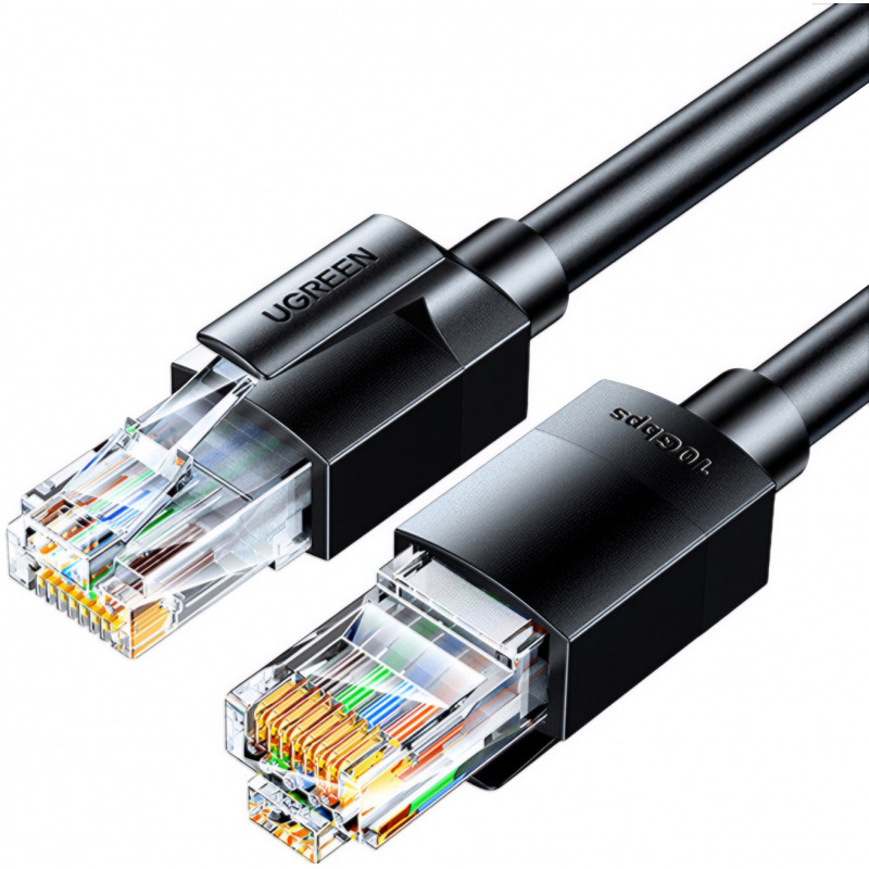 Cablu Retea UGREEN NW315, UTP, Cat6A, 2m, Negru