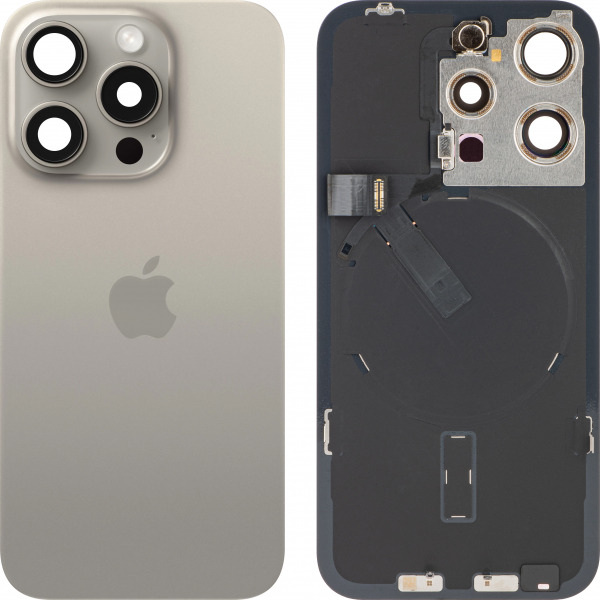 Capac Baterie Apple iPhone 15 Pro, Bej (Natural Titanium), Swap Premium