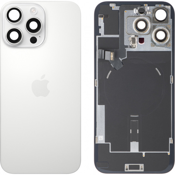 Capac Baterie Apple iPhone 16 Pro Max, Alb (White Titanium), Swap Premium