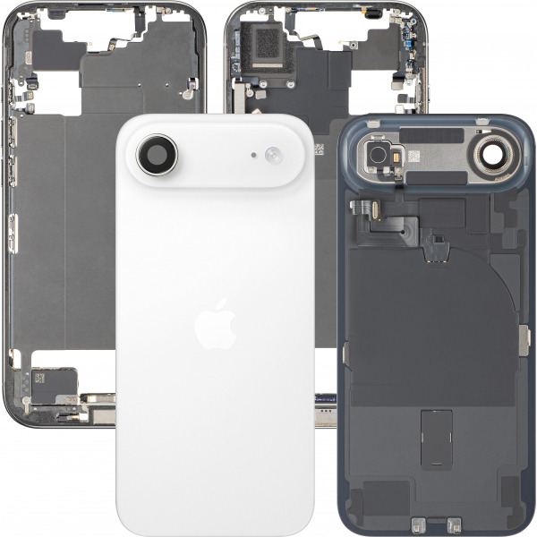 Capac Baterie Apple iPhone 17 Air, Cu Carcasa Mijloc, Full Parts, Alb (Cloud White), Swap Premium