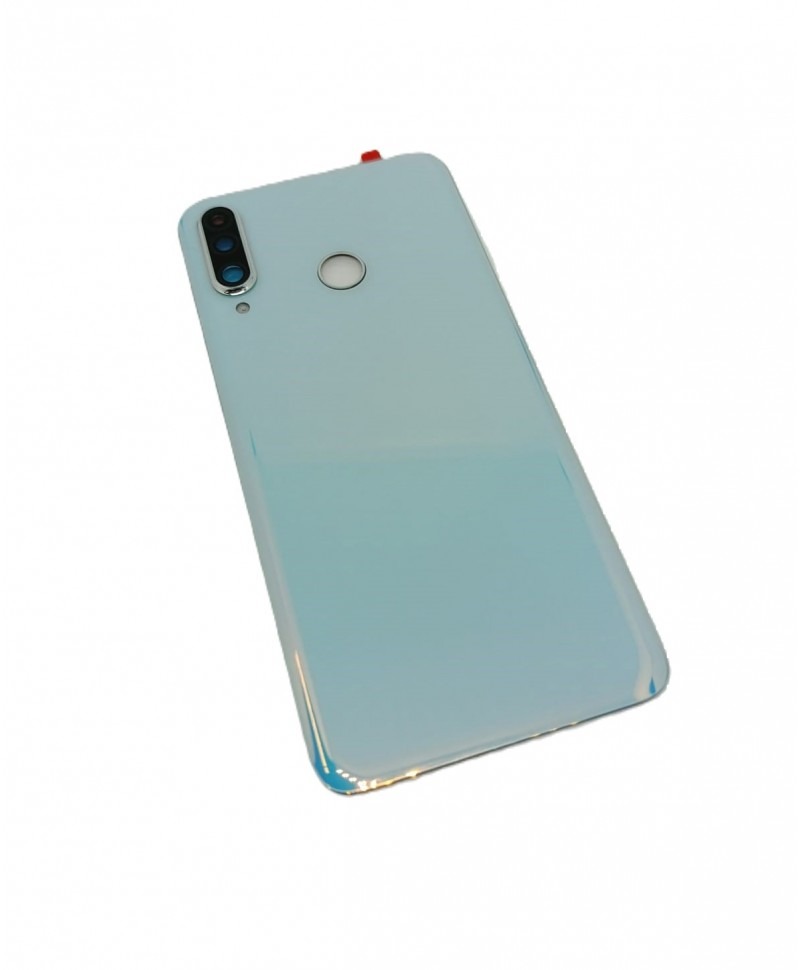 Capac Baterie Huawei P30 Lite Cu Geam Camera Alb Perlat