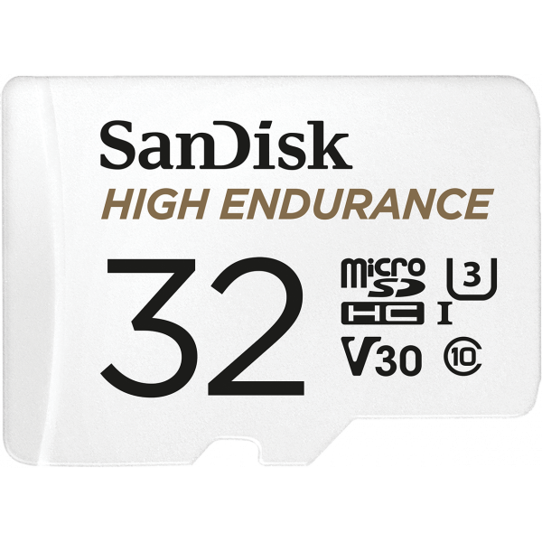 Card Memorie microSDHC SanDisk High Endurance, 32Gb, Clasa 10 / UHS-1 U3, Cu Adaptor SDSQQNR-032G-GN6IA