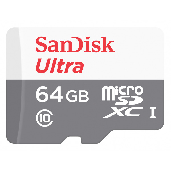 Card Memorie microSDXC SanDisk Ultra, 64Gb, Clasa 10 SDSQUNR-064G-GN3MN