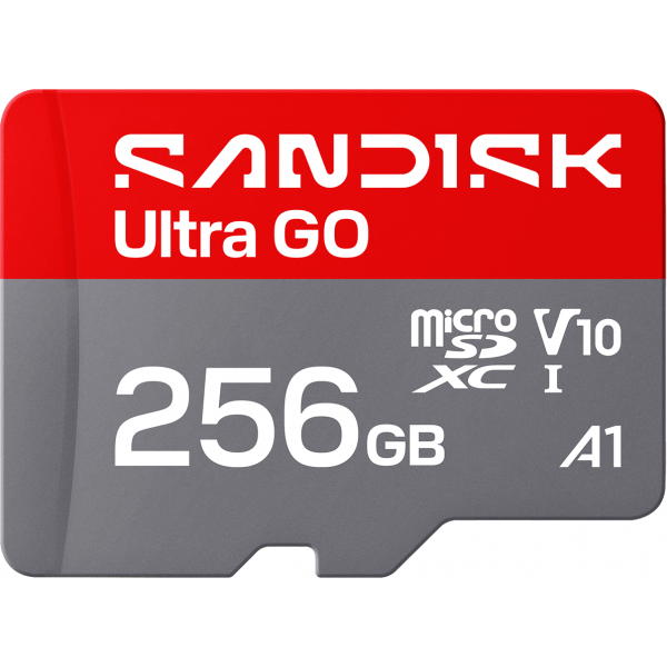 Card Memorie microSDXC SanDisk Ultra GO Android A1, 256Gb, Clasa 10 / UHS-1 U1 SDSQUGN-256G-GN6MN