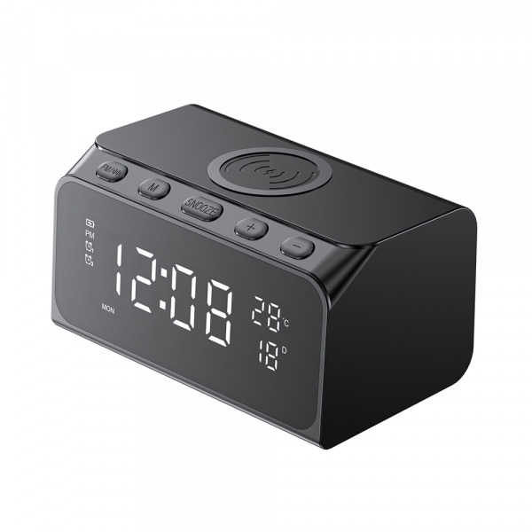 Ceas Digital HAVIT W3041 6in1 cu Incarcare Wireless QI, Negru