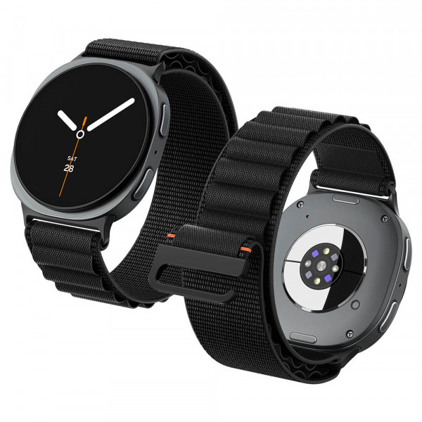Curea Spigen WBF1 pentru Samsung Galaxy Watch9 / Watch8 / Watch8 Classic Series, Neagra AMP11607