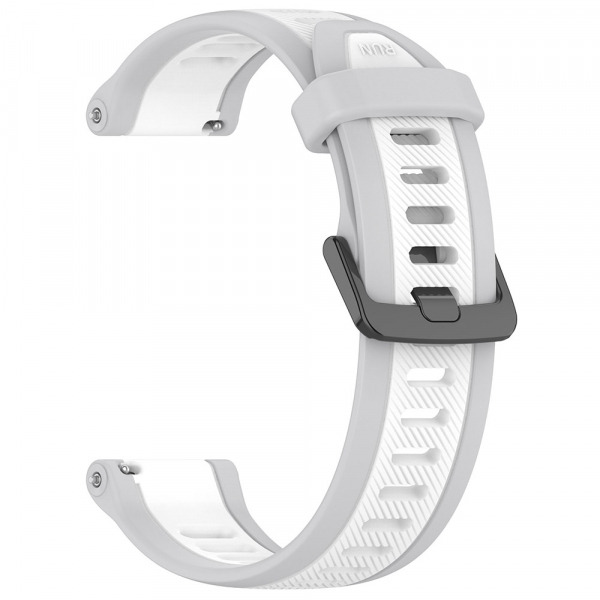 Curea Techsuit W053 pentru Huawei Watch / Garmin Watch Series, 18mm, Alba