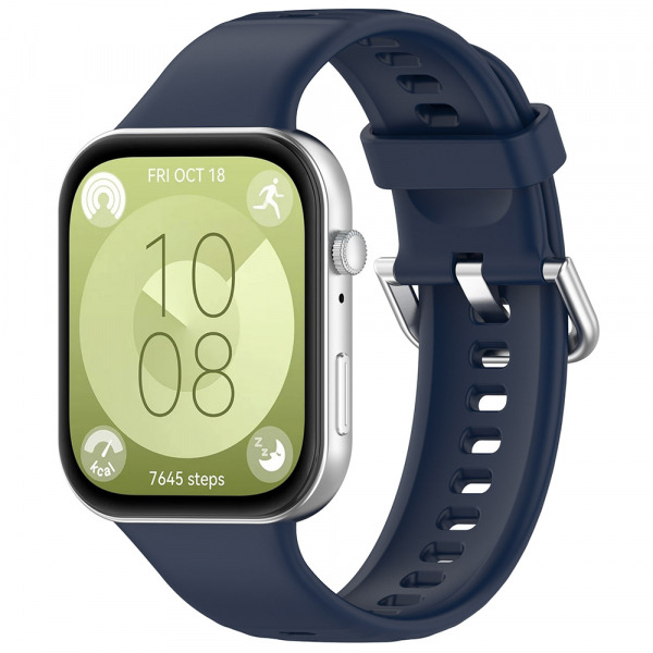 Curea Techsuit W061 pentru Huawei Watch Fit 4 Pro / Fit 4 / Fit 3, Bleumarin