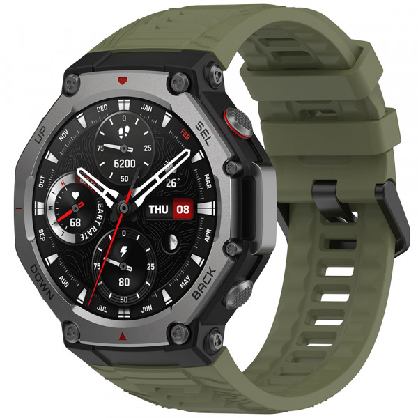 Curea Techsuit W067 pentru Amazfit T-Rex 3, Verde