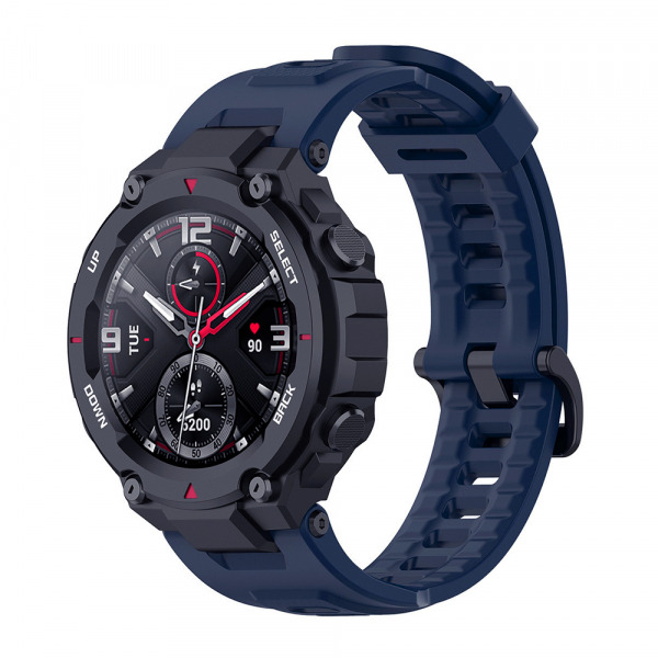 Curea Techsuit W067 pentru Amazfit T-Rex Pro / T-Rex, Bleumarin