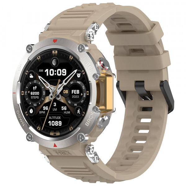 Curea Techsuit W067 pentru Amazfit T-Rex Ultra, Bej