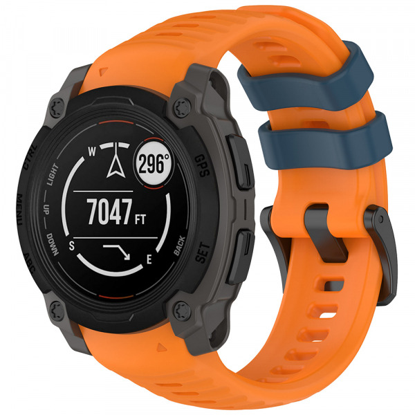 Curea Techsuit W076 pentru Garmin Instinct E 45mm, Portocalie