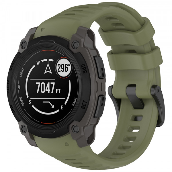 Curea Techsuit W076 pentru Garmin Instinct E 45mm, Verde