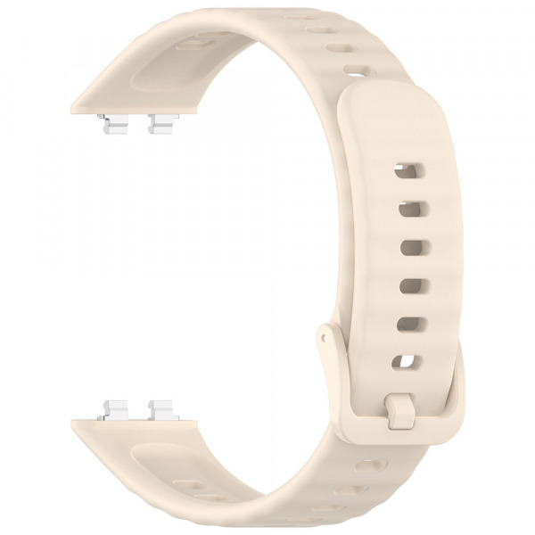 Curea Techsuit W082 pentru Huawei Band 11 / 11 Pro, Crem