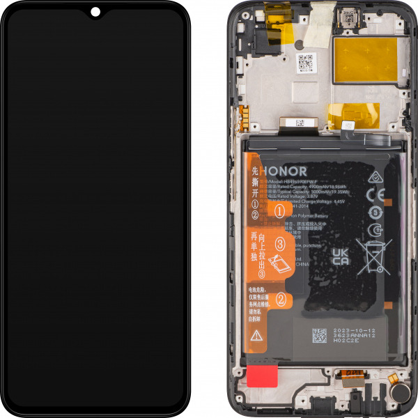 Display cu Touchscreen Honor X5, cu Rama si Acumulator, Negru, Service Pack 0235AENL